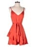Express 100% Polyester Orange Cocktail Dress Size S - photo 1