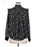 Torrid 100% Polyester Stars Black Long Sleeve Blouse Size 1X Plus (1) - photo 1