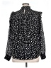 Torrid 100% Polyester Stars Black Long Sleeve Blouse Size 1X Plus (1) - photo 2