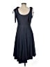Hutch Solid Blue Casual Dress Size M - photo 2