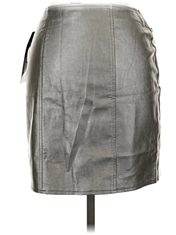 Just One Faux Leather Skirt (view 2)