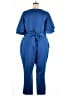 Ashley Stewart 100% Spandex Solid Blue Jumpsuit Size 26 - 28 Plus - photo 2