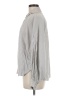 Max Studio Chevron-herringbone Gray Long Sleeve Blouse Size M - photo 5