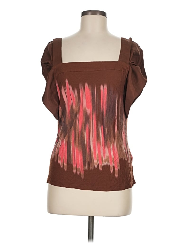 Pre-owned One September Short Sleeve T-shirt In Brown