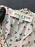 Hale Bob Polka Dots Ivory Long Sleeve Blouse Size L - photo 7
