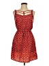 Bebop 100% Polyester Hearts Red Cocktail Dress Size L - photo 1