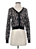 Full Tilt Animal Print Black Cardigan Size S - photo 1