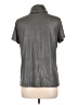 Susan Graver Metallic Gray Short Sleeve Top Size L - photo 2