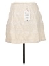 Zara 100% Polyester Argyle Ivory Formal Skirt Size M - photo 2