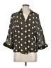 Zara Polka Dots Gray 3/4 Sleeve Blouse Size M - photo 1