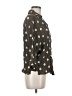 Zara Polka Dots Gray 3/4 Sleeve Blouse Size M - photo 4