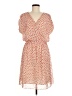 Just... Taylor 100% Polyester Hearts Orange Casual Dress Size 8 - photo 1