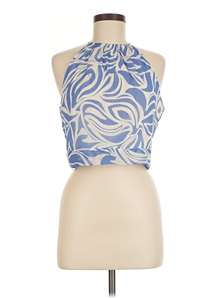 Pre-owned 1.state Sleeveless Blouse In Blue