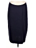 Eileen Fisher Solid Blue Silk Skirt Size L - photo 1