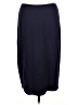Eileen Fisher Solid Blue Silk Skirt Size L - photo 2