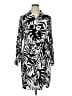 Intempo 100% Polyester Print Black Casual Dress Size 1X - photo 1