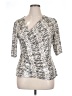 DressBarn Silver 3/4 Sleeve Top Size XL - photo 1