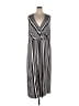 Catherines Stripes Silver Tan Casual Dress Size 5X - photo 1