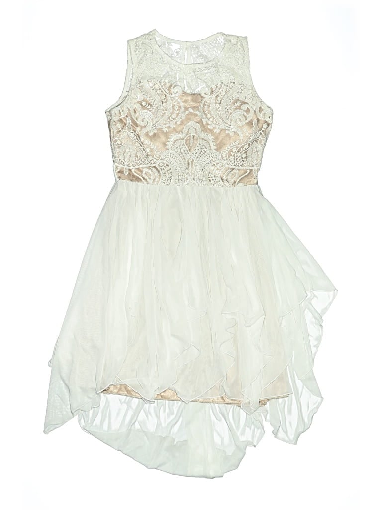 Pre-owned Tween Diva Kids' Dress In Ivory