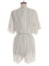 Cupshe 100% Rayon Chevron-herringbone Ivory Romper Size M - photo 2