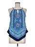 BCX 100% Polyester Blue Sleeveless Blouse Size M - photo 1