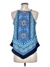 BCX 100% Polyester Blue Sleeveless Blouse Size M - photo 2
