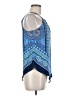 BCX 100% Polyester Blue Sleeveless Blouse Size M - photo 4