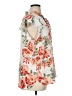 Counterparts 100% Polyester Floral Ivory Short Sleeve Blouse Size XL - photo 4