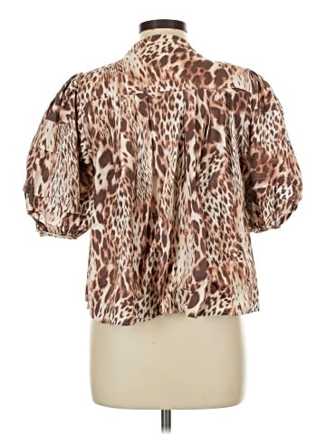 Olivaceous Short Sleeve Blouse (view 2)