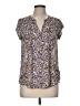 Fun2Fun 100% Polyester Purple Short Sleeve Blouse Size M - photo 1