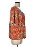 Cato Orange Short Sleeve Blouse Size L - photo 4