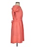 Allison Brittney Solid Orange Casual Dress Size S - photo 4