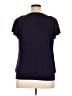 AB Studio Purple Short Sleeve Top Size XL - photo 2