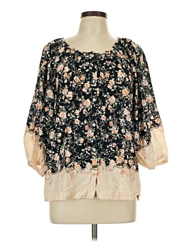 LC Lauren Conrad 3/4 Sleeve Blouse (view 1)