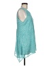 Fever 100% Polyester Teal Sleeveless Blouse Size M - photo 4