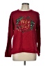 Chenault Burgundy Long Sleeve Top Size L - photo 1