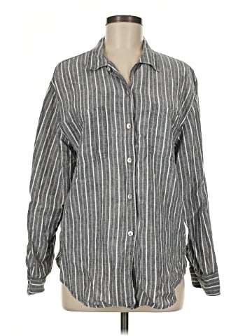 Karen Kane Long Sleeve Button-Down Shirt (view 1)