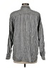 Karen Kane Stripes Gray Long Sleeve Button-Down Shirt Size M - photo 2