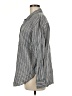 Karen Kane Stripes Gray Long Sleeve Button-Down Shirt Size M - photo 5