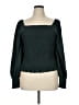 Madewell 100% Polyester Green Long Sleeve Blouse Size XL - photo 1