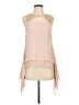 BCBGMAXAZRIA 100% Recycled Polyester Pink Ivory Sleeveless Blouse Size XS - photo 1