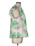 Michelle McDowell Tropical Green Short Sleeve Blouse Size L - photo 4