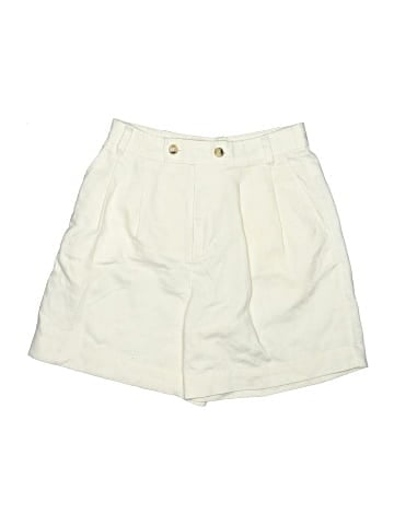 Madewell Clarke Pleated Shorts in Travel Linen-Blend (view 1)