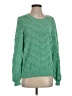 Ann Taylor LOFT 100% Cotton Chevron-herringbone Green Pullover Sweater Size S - photo 1