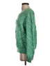 Ann Taylor LOFT 100% Cotton Chevron-herringbone Green Pullover Sweater Size S - photo 5
