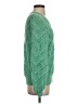 Ann Taylor LOFT 100% Cotton Chevron-herringbone Green Pullover Sweater Size S - photo 4