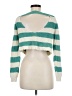 I Love H81 Stripes Green Teal Pullover Sweater Size M - photo 2