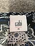 CAbi 100% Polyester Print Black Short Sleeve Blouse Size M - photo 7