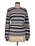 Ann Taylor Print Gray Pullover Sweater Size M - photo 1