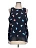 Gap Outlet 100% Recycled Polyester Blue Sleeveless Blouse Size L - photo 1